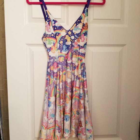 NWOT Blackmilk Care Bears Sharing Is Caring Mini Strappy Dress - Limited - Picture 4 of 6